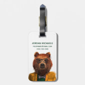 Beste Beer | Jouw namen toevoegen Bagagelabel (Achterkant verticaal)