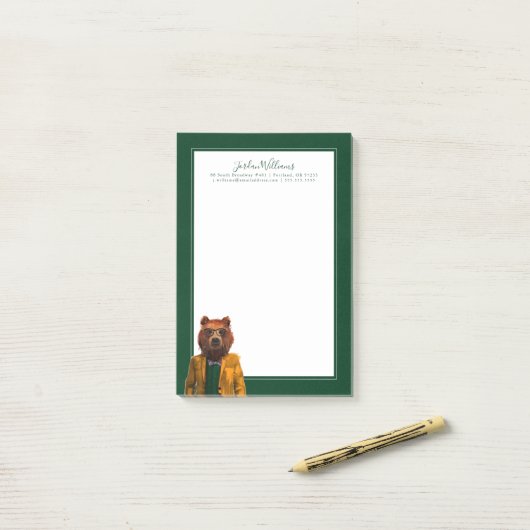 Beste Beer | Jouw namen toevoegen Post-it® Notes (Op bureau)