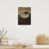 Beste Beker - Stuur Koffie Kunst Poster (Keuken)