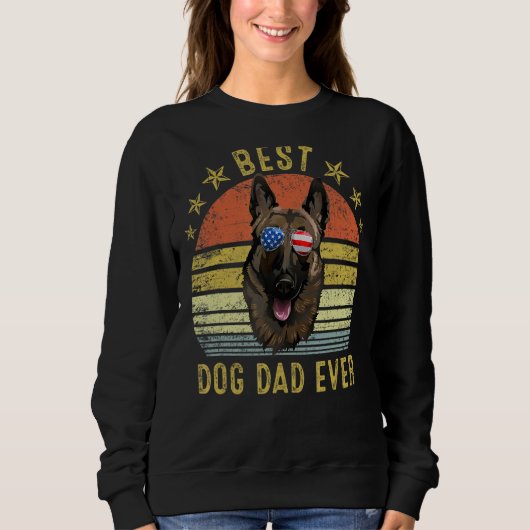 Beste Belgische Malinois Pa ooit  hond Trui (Voorkant)