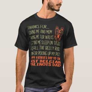 Beste Belgische Malinois Vaderdag Gift T-shirt