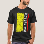 Beste Belgische vader ooit Belgische vlag Vaderdag T-shirt (Voorkant)