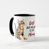 Beste Bengaalse kat mam Mok (Voorkant links)