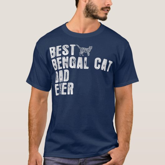 Beste BENGAL CAT DAD ooit T-shirt (Voorkant)