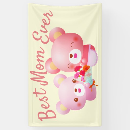Beste Beren van mama ooit Spandoek (Verticaal)
