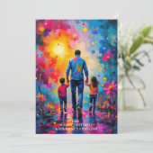 Beste bericht voor Vaderdag Bedankkaart (Staand voorkant)