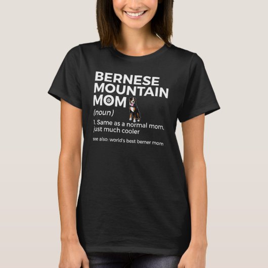 Beste Berner Moeder Definitie Bernese Berg T-shirt (Voorkant)