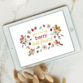 Beste Berry-vriend aardbeivalentijnsdag Feestdagenkaart
