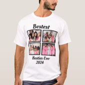 Beste Besties 4 Fotocollage T-shirt (Voorkant)
