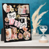 Beste BFF Ooit Leuke Scrapbook Vrienden Foto Colla Fotoplaat (Zijkant)