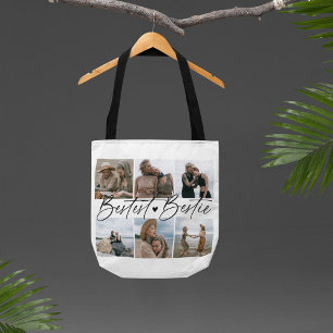 'Beste BFF' vrienden herinneringsfoto collage Tote Bag