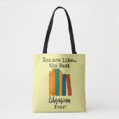 Beste bibliothecaris ooit cadeau tote bag (Voorkant)