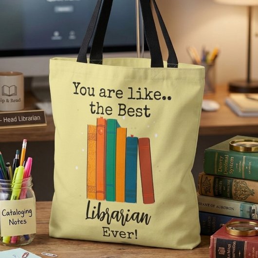 Beste Bibliothecaris Ooit Cadeau Tote Bag