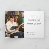 Beste Bibliothecaris Vintage Boek Thema Kaart (Binnen)
