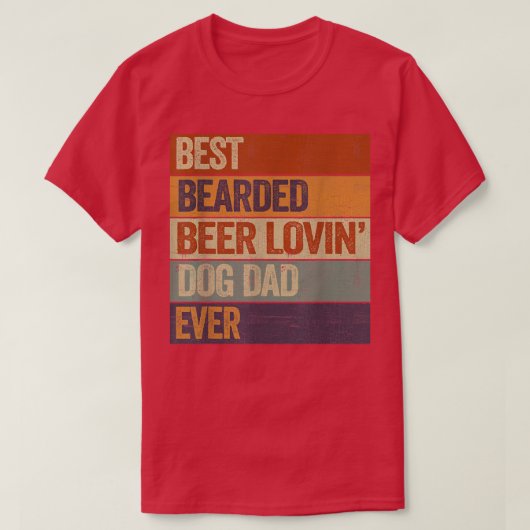 Beste bieder Lovin Dog Dad T-Shirt Pet Lover (Design voorkant)