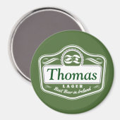 Beste bier gepersonaliseerde magneet (Voorkant / Achterkant)