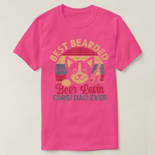 Beste bier Lovin Corgi Dad Oog to shirt des des de (Design voorkant)