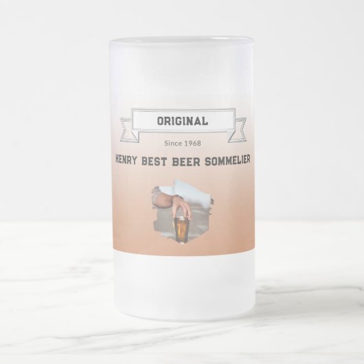 Beste Bier Sommelier Bruin Wit Verlopen & Foto Matglas Bierpul (Center)