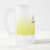 Beste bier Sommelier Geel Wit Gradient & Foto Matglas Bierpul (Links)