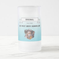 Beste bier-sommelier Lean blauw-witte verloop foto