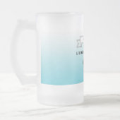 Beste bier-sommelier Lean blauw-witte verloop foto Matglas Bierpul (Links)