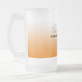 Beste bier-sommelier oranje witte verloop foto matglas bierpul (Links)