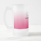 Beste bier sommelier & rood wit gradiënt & foto matglas bierpul (Links)