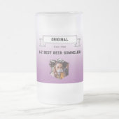 Beste bier Sommelier Violet White Gradient & Foto Matglas Bierpul (Center)