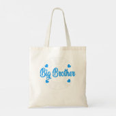 Beste Big Brother Ever Retro Papa Funny Papa Fathe Tote Bag (Achterkant)
