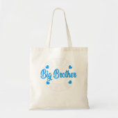 Beste Big Brother Ever Retro Papa Funny Papa Fathe Tote Bag (Voorkant)