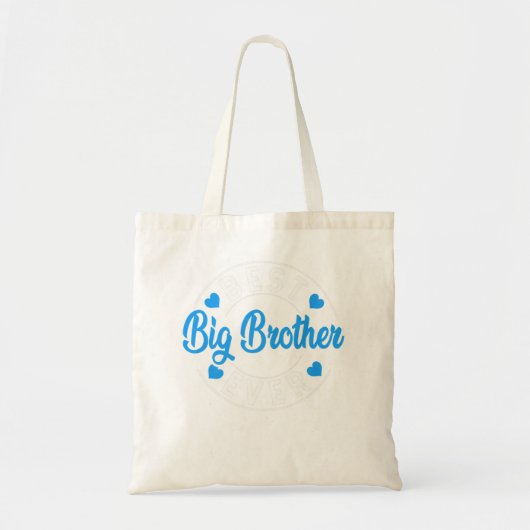 Beste Big Brother Ever Retro Papa Funny Papa Fathe Tote Bag (Voorkant)