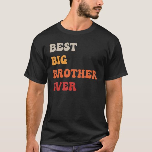 Beste Big Brother Ever Sibling T-shirt (Voorkant)