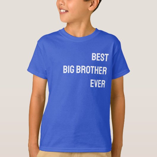 Beste Big Brother ooit - AANPASBAAR T-shirt (Voorkant)