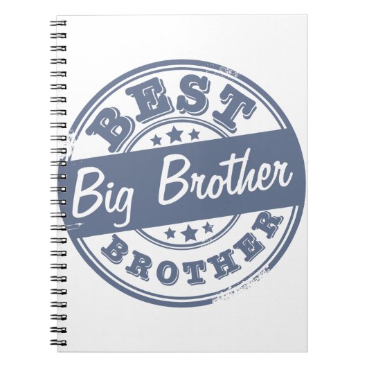 Beste Big Brother - rubberzegeleffect - Notitieboek (Voorkant)