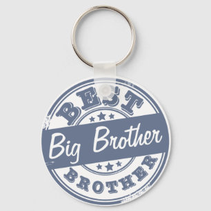 Beste Big Brother - rubberzegeleffect - Sleutelhanger