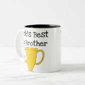 Beste Big Brother van Champion World Tweekleurige Koffiemok (Voorkant links)