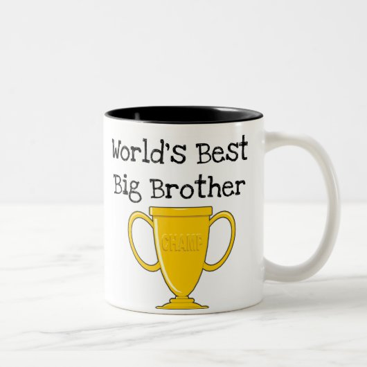 Beste Big Brother van Champion World Tweekleurige Koffiemok (Rechts)