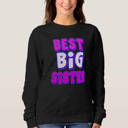 Beste Big Sister Trui (Voorkant)