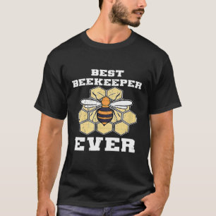 Beste bijenteler ooit in de imkerij Honeycomb T-shirt