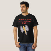 Beste Bijl-Werpende Papa van de Wereld  T-shirt (Voorkant volledig)