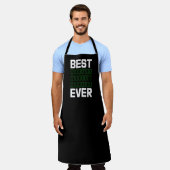 Beste binaire papa ooit programmeur BBQ Schort (Gedragen)