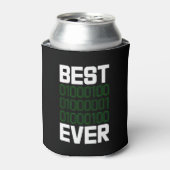 Beste binaire papa ooit Tech-coder drink Blikjeskoeler (Blikje Voorkant)