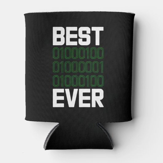 Beste binaire papa ooit Tech-coder drink Blikjeskoeler (Voorkant)