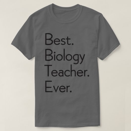 Beste bioloog leraar Overdag 7 T-shirt (Design voorkant)