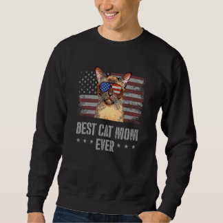 Beste Birmese kat-mam ooit - Amerikaanse vlag Trui