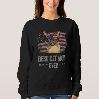 Beste Birmese kat-mam ooit - Amerikaanse vlag Trui