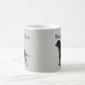 Beste Black Lab Dad Coffee Mok Pas Labrador aan (Center)