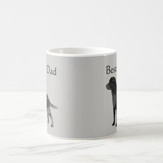 Beste Black Lab Dad Coffee Mok Pas Labrador aan (Center)