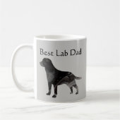 Beste Black Lab Dad Coffee Mok Pas Labrador aan (Links)