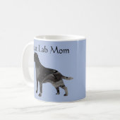 Beste Black Lab Mom Coffee Mok Pas Labrador aan (Voorkant links)
